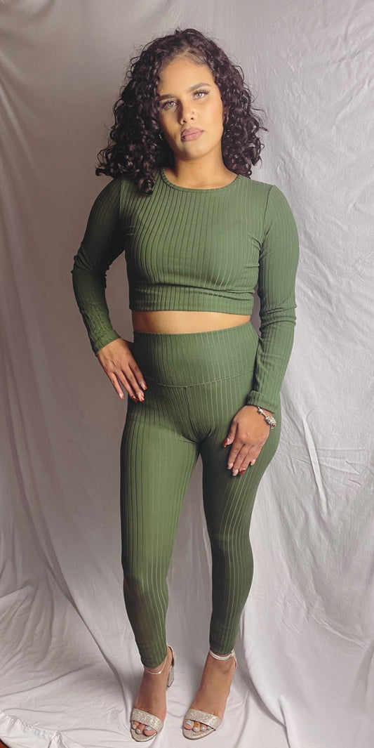 Olive Two-piece Set